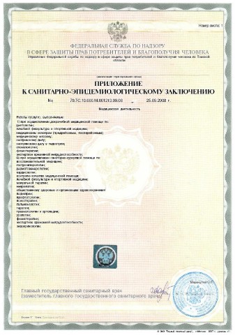 Приложение к заключению